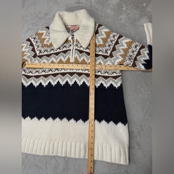 Show me your Mumu Sun Valley Fair Isle Pullover Faux Sherpa collar sweater - Picture 6 of 17